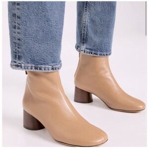 Size 8.5 (EU 38.5) - Mansur Gavriel Glove Boot - Caramel Leather - $595